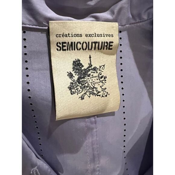 Semi-couture Purple Blouse msrp$298 size 8 - Picture 6 of 11